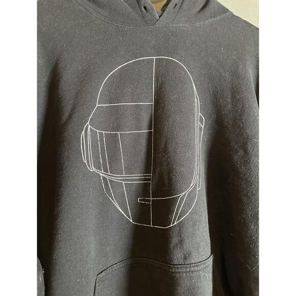 Daft Punk Hoodie Mens XL Gildan Pullover Graphic Helmet Electronic Music DJ - Picture 1 of 6